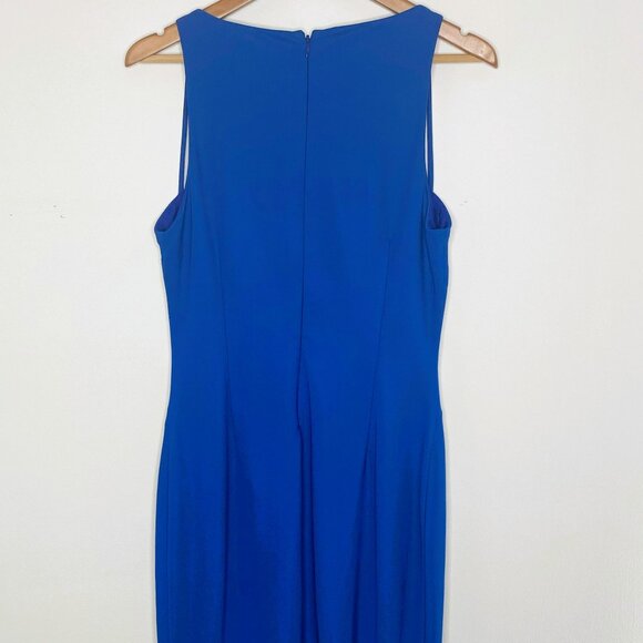 Guess - Caged Detail,  Bodycon, Slight Stretch, Blue, Sheath Dress - Size 14 - Picture 2 of 8